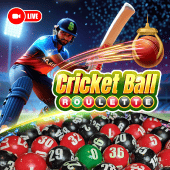 Cricket Ball Roulette inplay live casino game